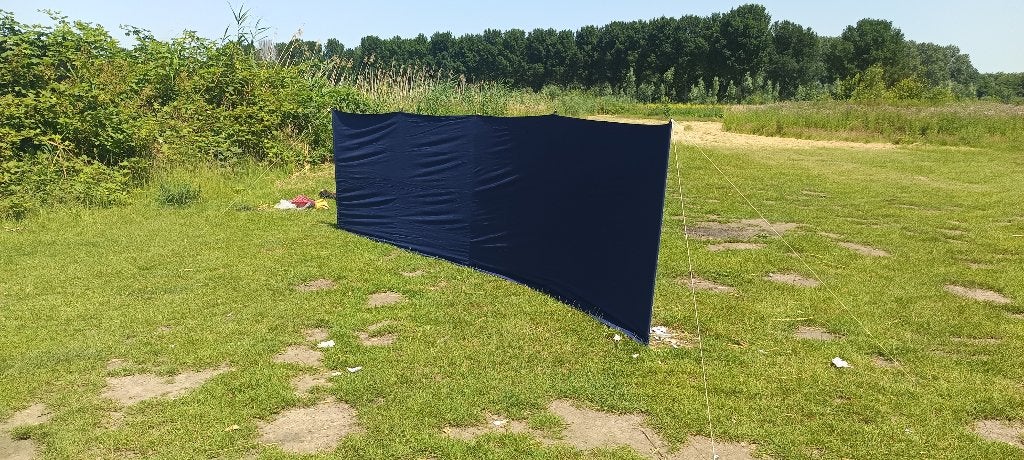 katoenen Windscherm (500x135)  20 euro, Ophalen of Verzenden, Uittrekbaar, Zo goed als nieuw
