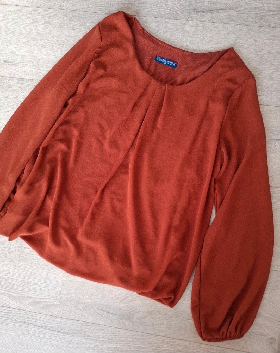 Miller & Monroe shirt lange mouw bruin cognac maat 42, Kleding | Dames, Bruin, Maat 42/44 (L), Ophalen of Verzenden, Lange mouw