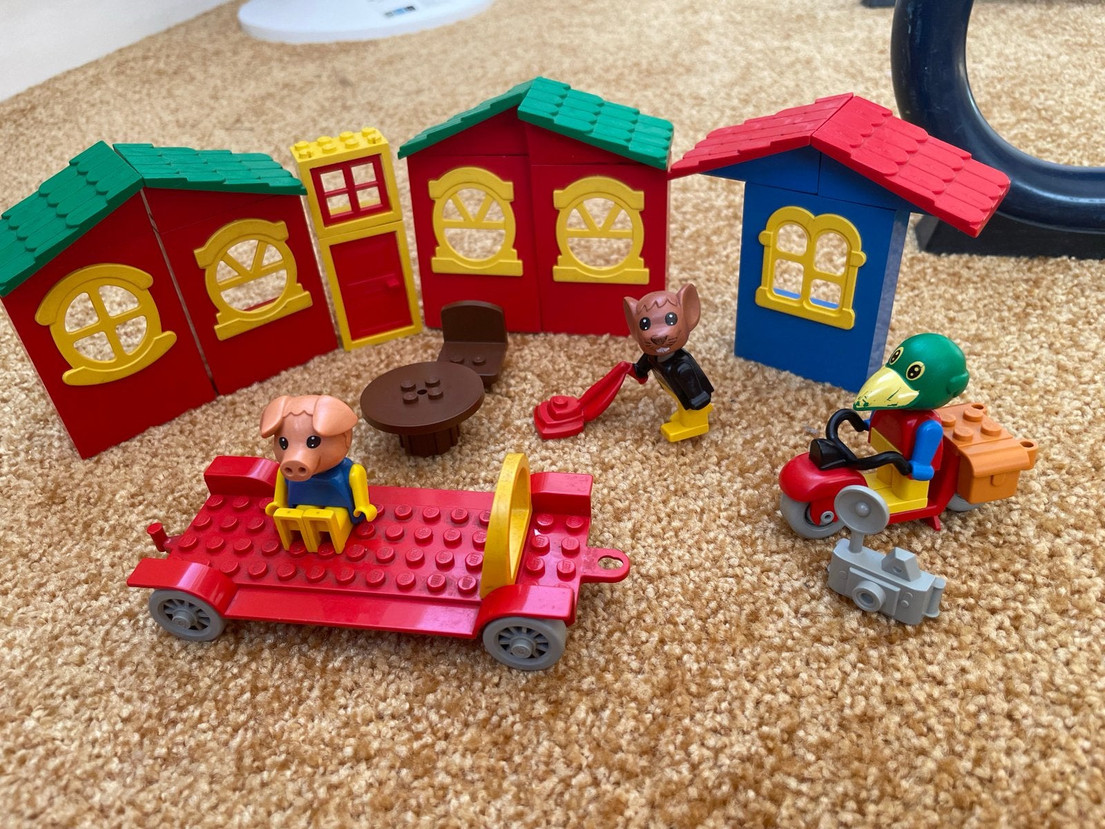 Lego fabuland huisjes, auto en figuren, Verzenden, Gebruikt, Overige merken