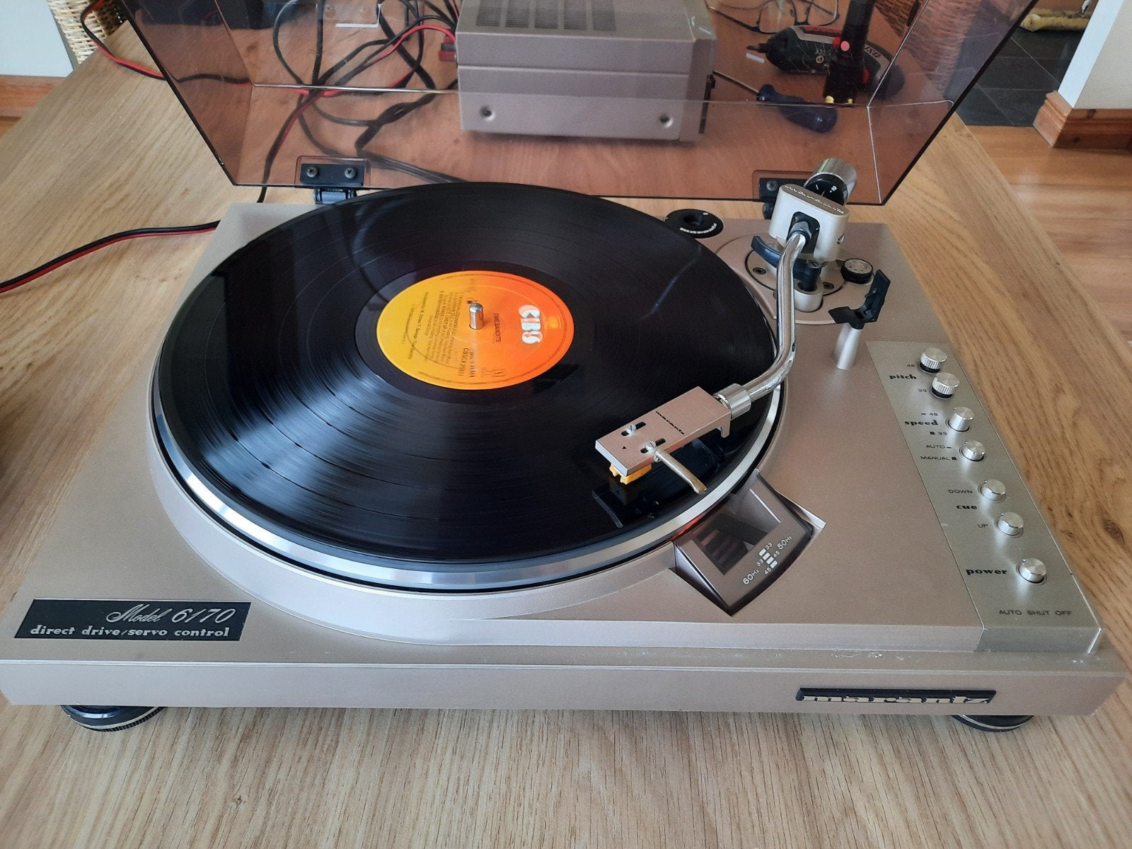 Marantz model 6170 direct drive platenspeler uit 1978-1980., Gebruikt, Pitch-regelaar, Platenspeler, Ophalen