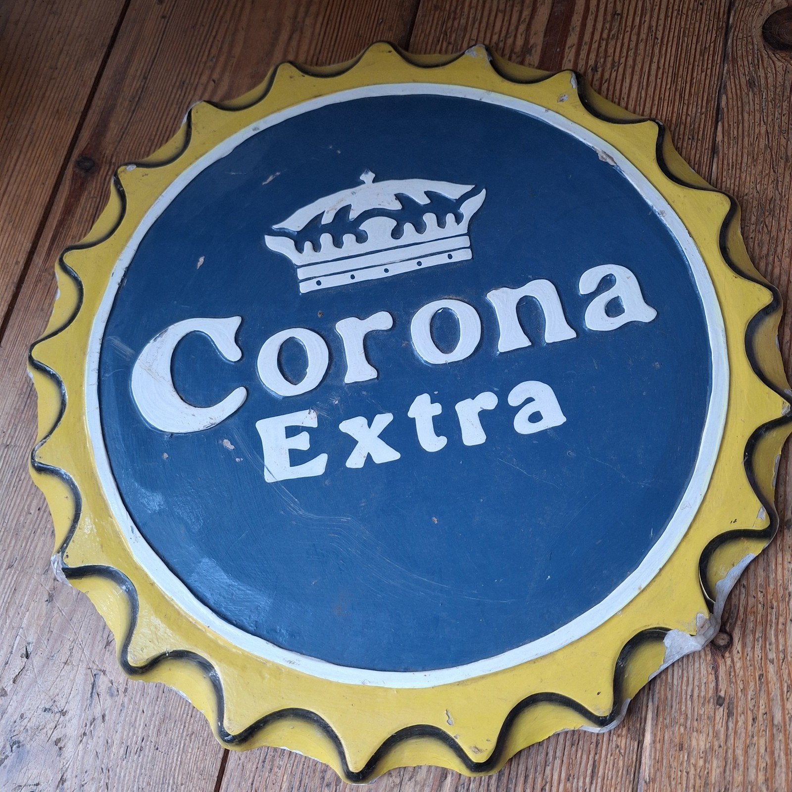 vintage origineel bord van Corona Extra, Ophalen of Verzenden, Reclamebord, Plaat of Schild, Overige merken