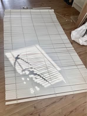 2 stuks houten jaloezieën, opknappertje, Ophalen, Jaloezie, Gebruikt, Wit