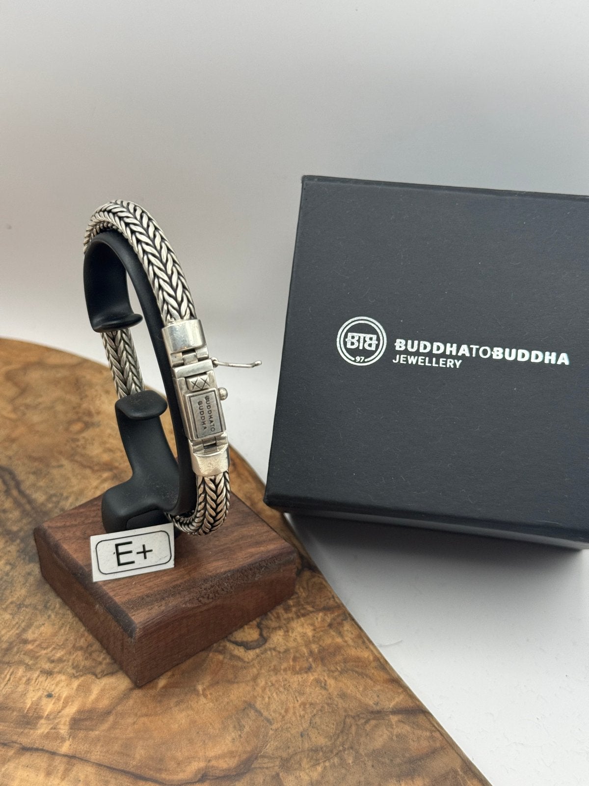 “ELLEN” buddha to buddha 22,5cm• Maat: E+ “GEPOLIJST”, Ophalen of Verzenden, Zo goed als nieuw, Zilver, Zilver