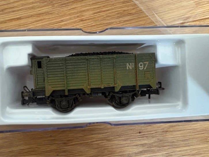 Electrotren 1990 wagen X met kolen garita Maquetren patina, Overige merken, Gelijkstroom, Wagon, Ophalen of Verzenden