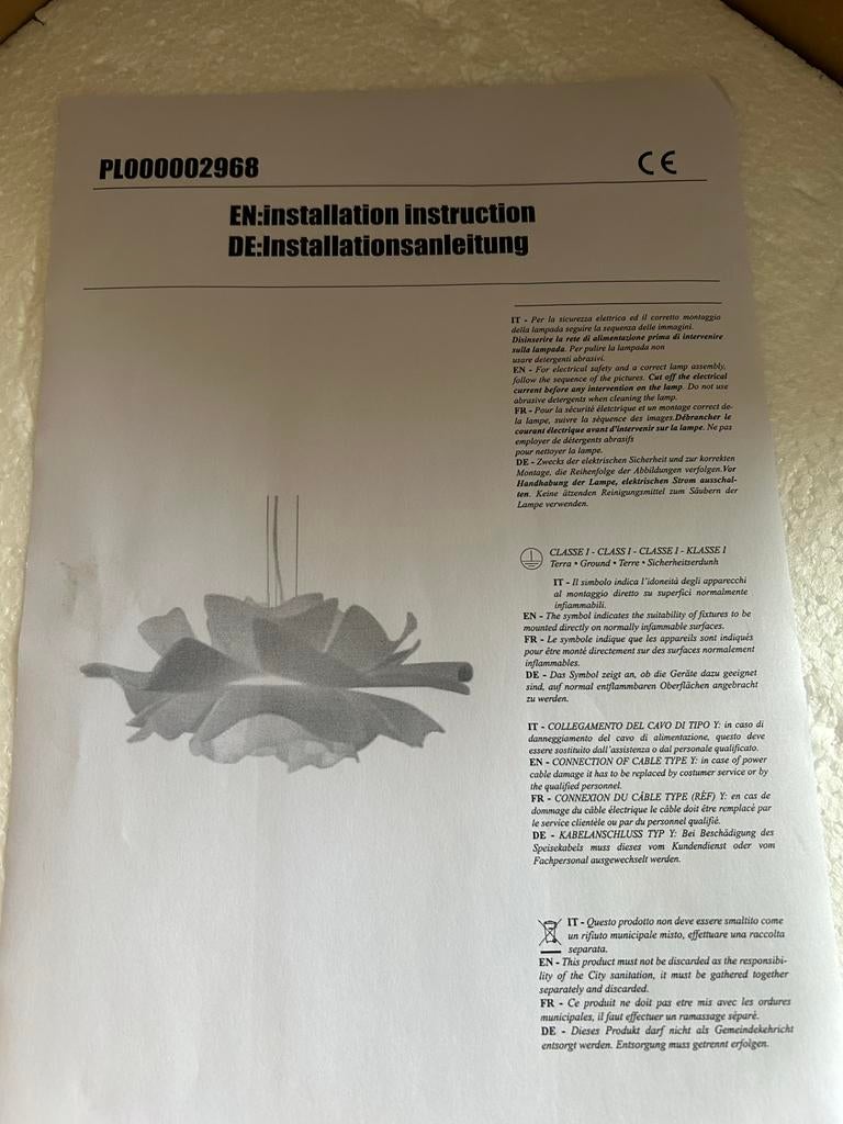 Nieuwe plafondlamp - Modern design, Ophalen, Zo goed als nieuw, Kunststof