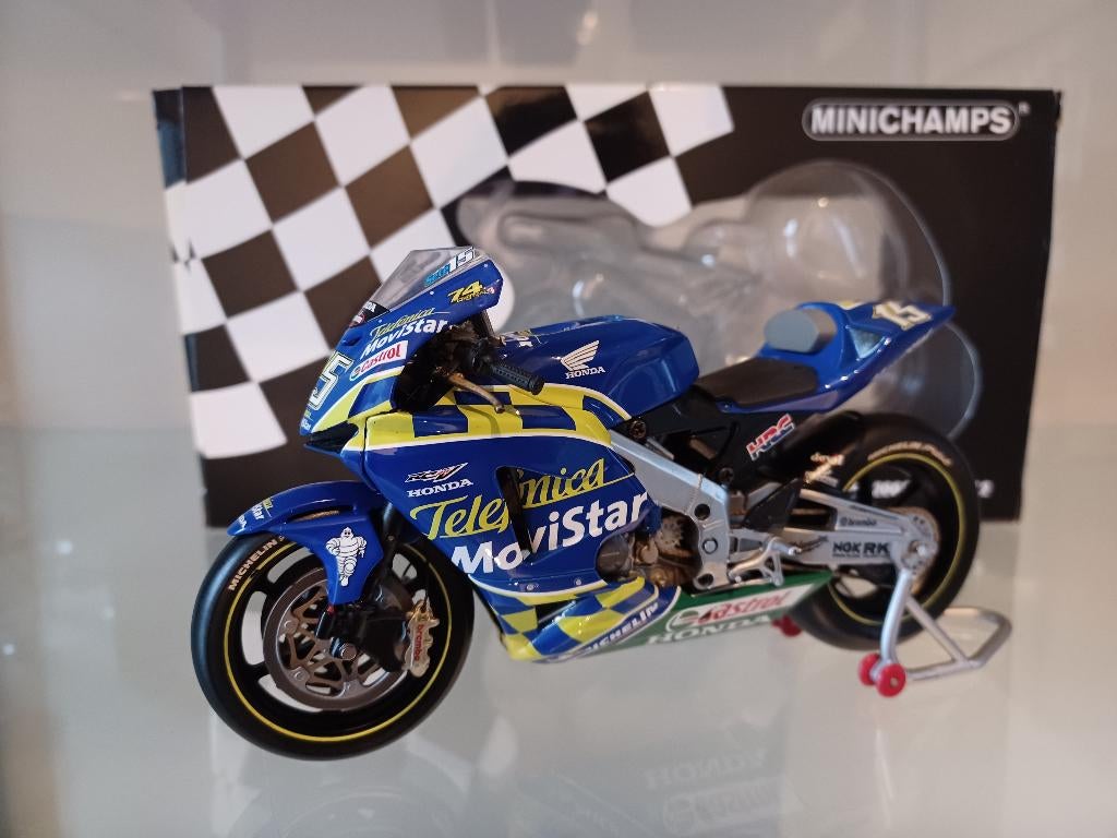 Minichamps 1 12 Sete Gibernau Honda motogp 2003, Ophalen of Verzenden, Zo goed als nieuw, 1:9 t/m 1:12, Motor