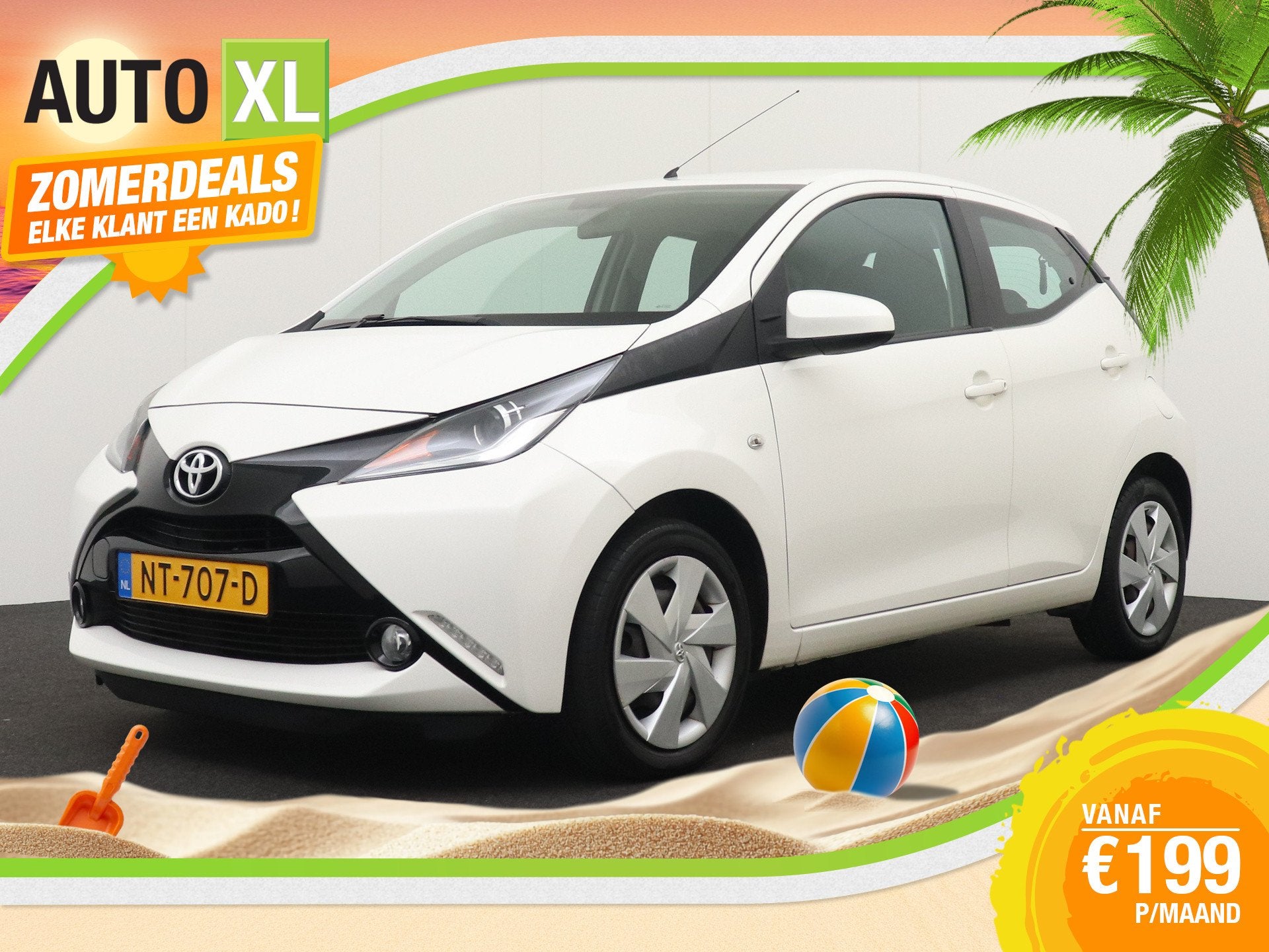 Toyota Aygo 1.0 VVT-i x-play Camera Bluetooth LED (bj 2017), Auto's, Toyota, Voorwielaandrijving, Stof, Gebruikt, 4 stoelen
