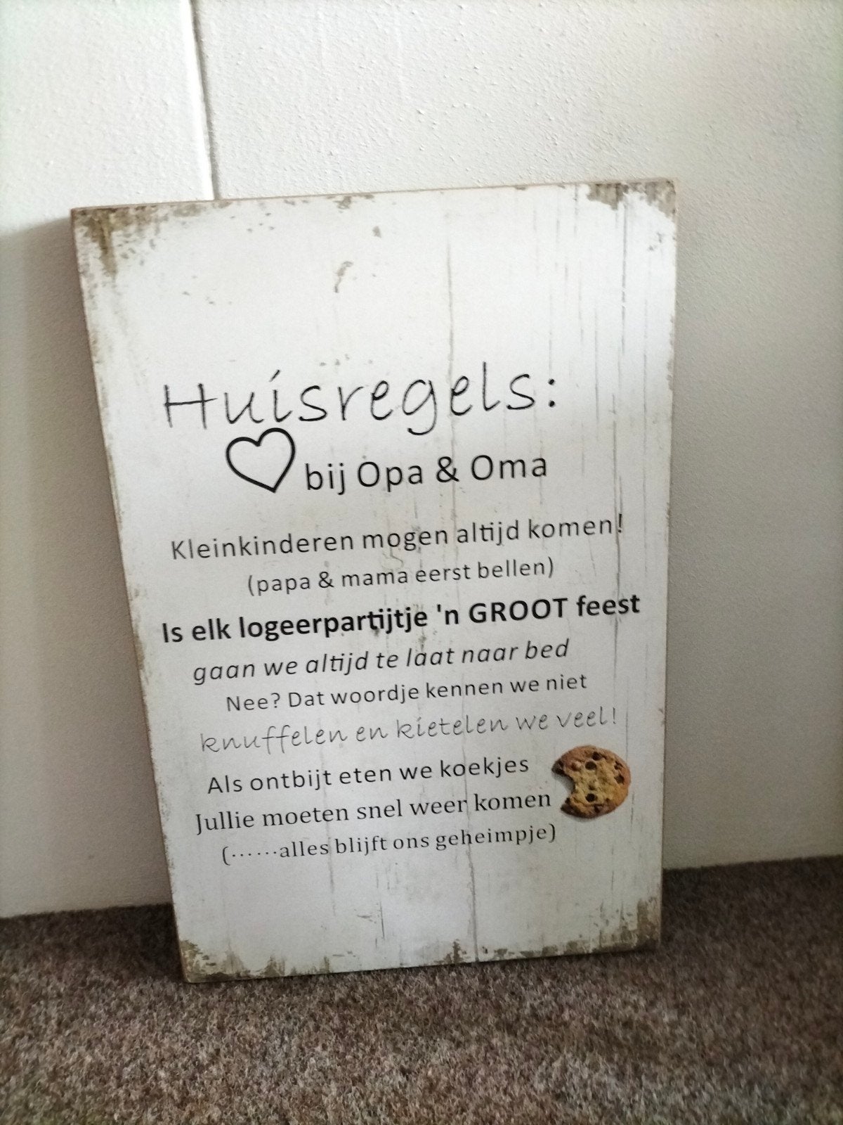 Huisregels opa/oma, Ophalen of Verzenden