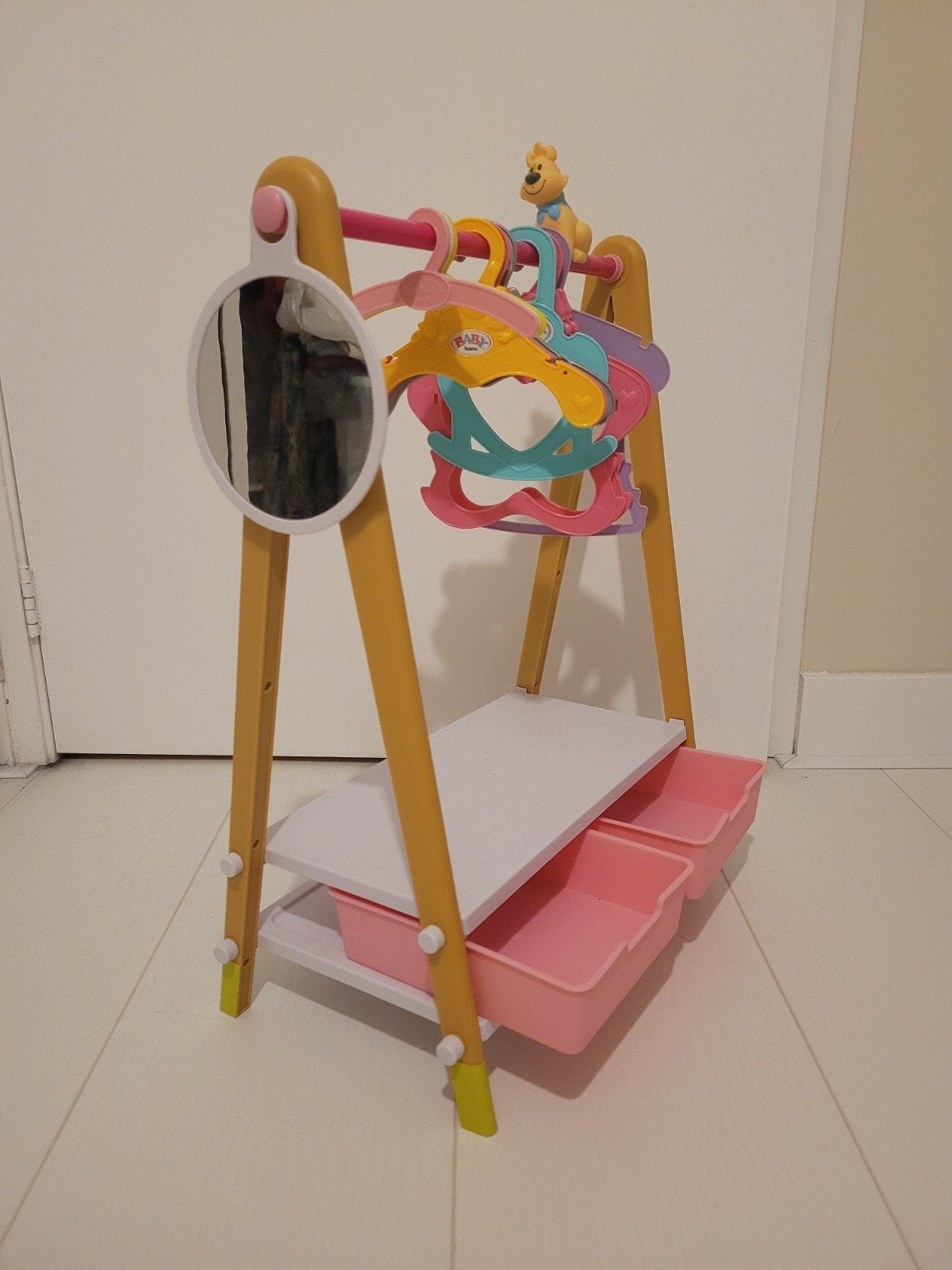 Baby Born kledingrek met hangers en opbergbakjes, Kinderen en Baby's, Ophalen, Zo goed als nieuw, Meisje