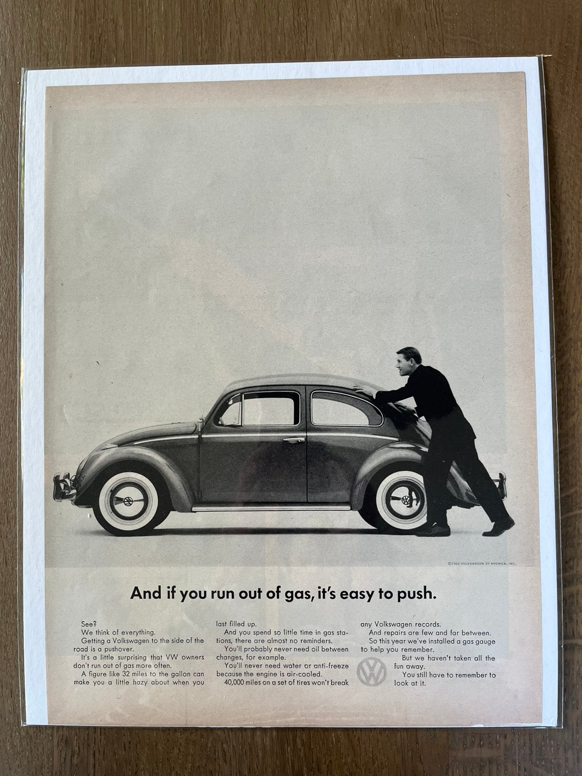 Reclamecampagne van DDB Volkswagen Kever Verenigde Staten, Ophalen
