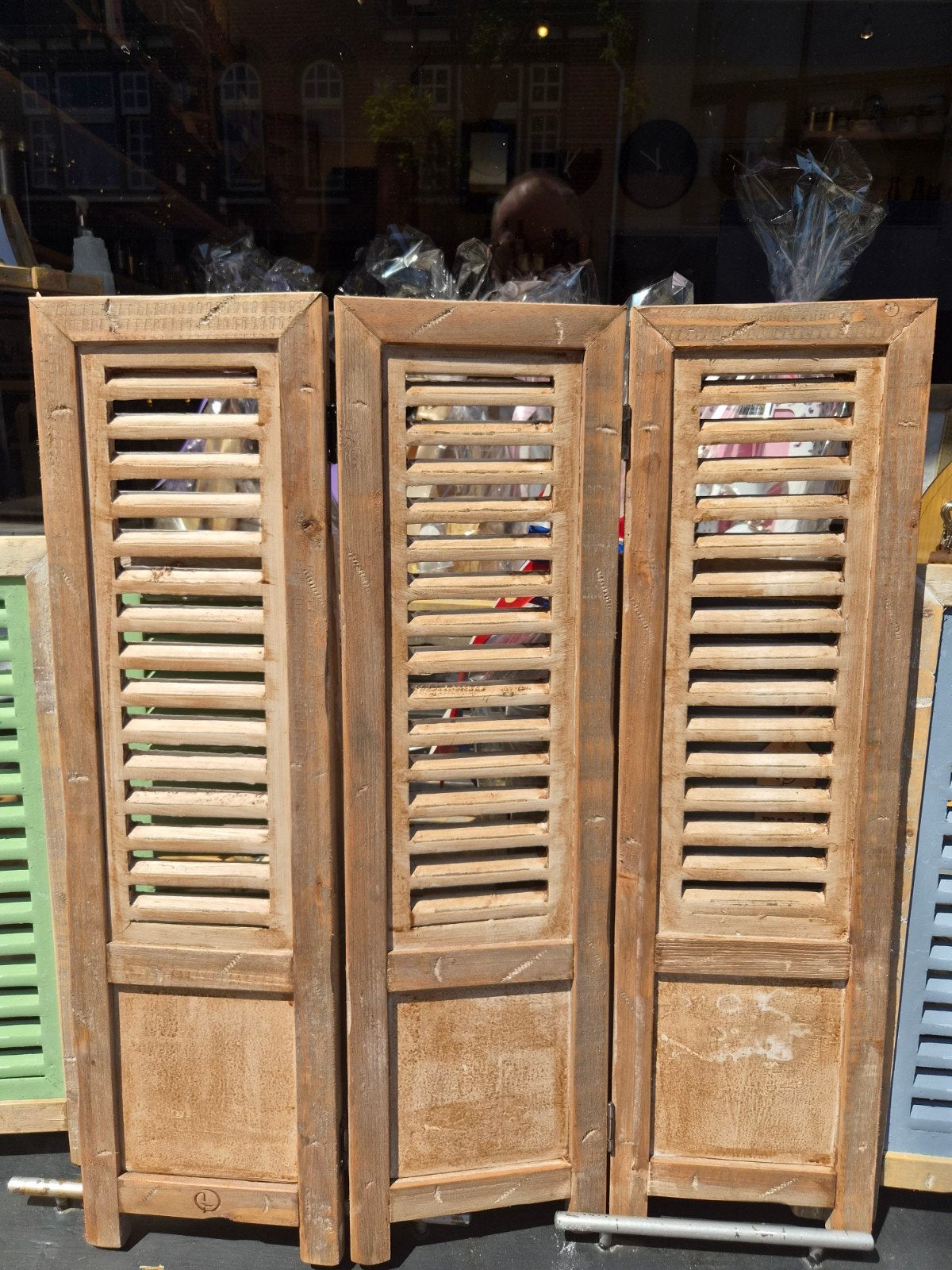 Houten raamscherm voor vensterbank 70x60, Ophalen of Verzenden, Nieuw