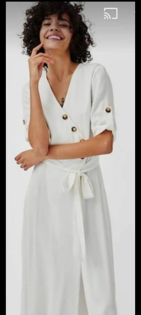 ZARA witte jurk maat 34 als nieuw €59, Kleding | Dames, Wit, Ophalen of Verzenden, Zo goed als nieuw, Maat 34 (XS) of kleiner