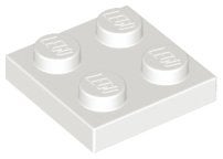 Lego plaatjes 2x2 wit 36 stuks nieuw, Ophalen of Verzenden, Nieuw, Losse stenen, Lego