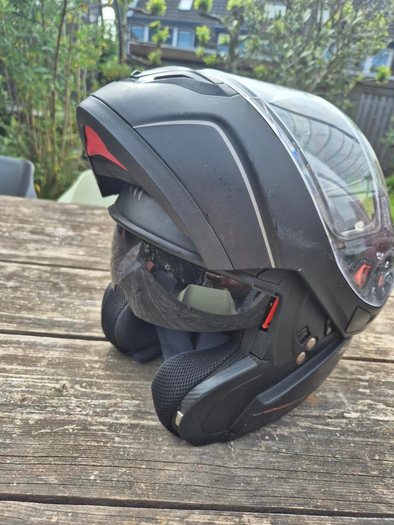 MT Helmets Systeemhelm - Brommer/Motorhelm, Ophalen, Gebruikt, Medium, MT Helmets