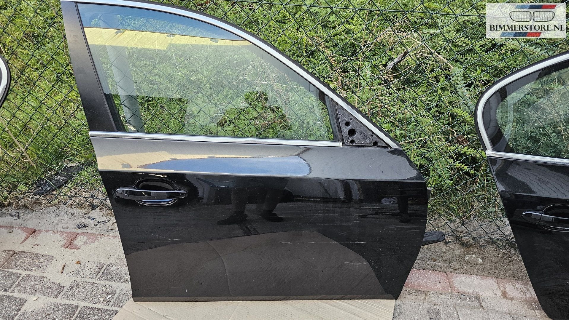 Deur portier rechts voorzijde BMW 5-serie E60 E61 kleur blac, Gebruikt, -, Deur, Ophalen of Verzenden