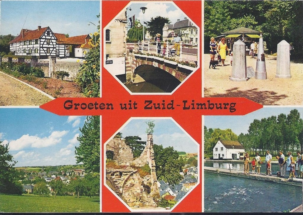 Zuid Limburg Gelopen Ansichtkaart ( A1096 ), Ophalen of Verzenden, 1960 tot 1980, Gelopen, Limburg