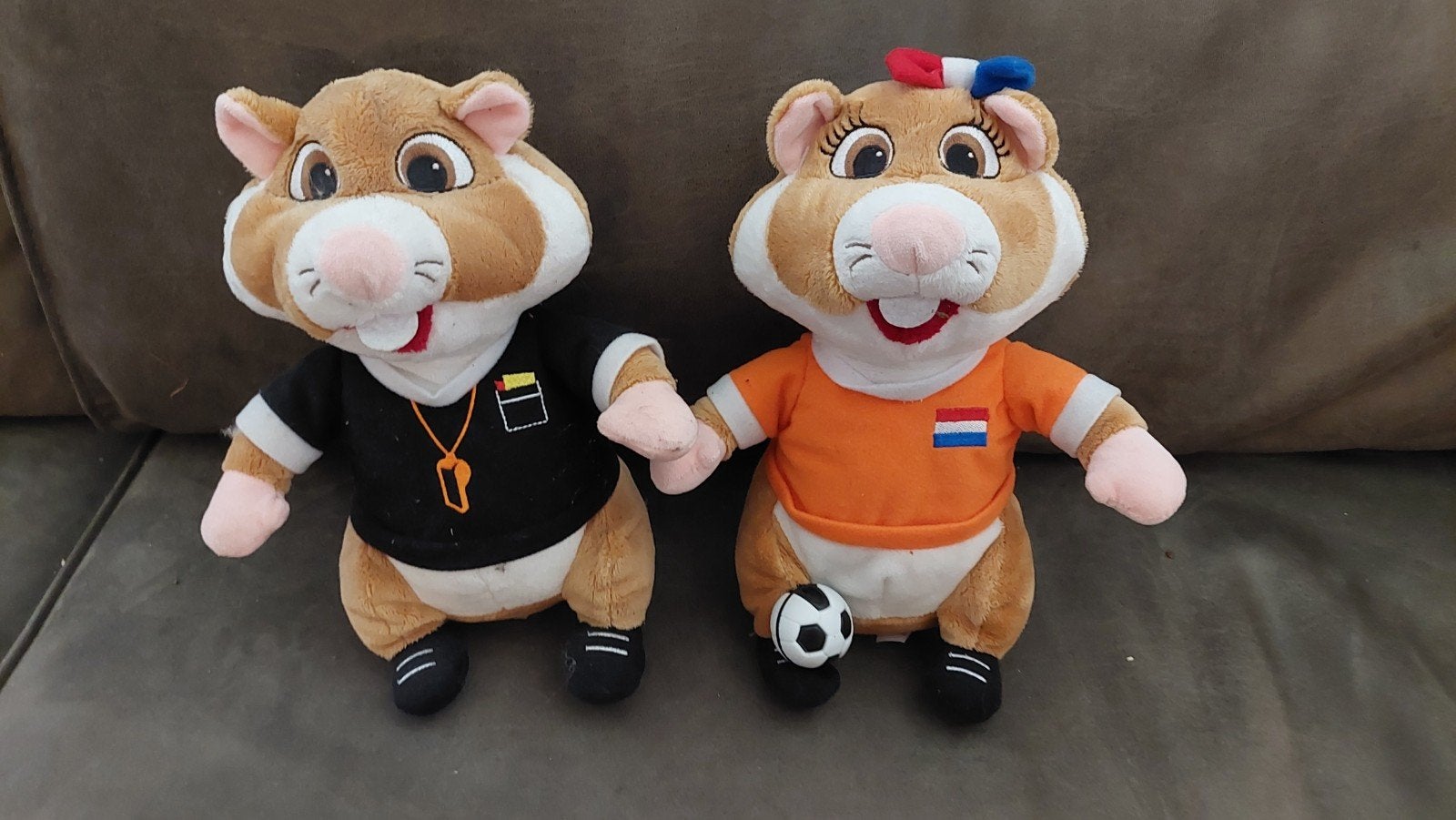 Albert heijn voetbal hamsters, Kinderen en Baby's, Speelgoed | Knuffels en Pluche, Ophalen of Verzenden, Zo goed als nieuw, Overige typen