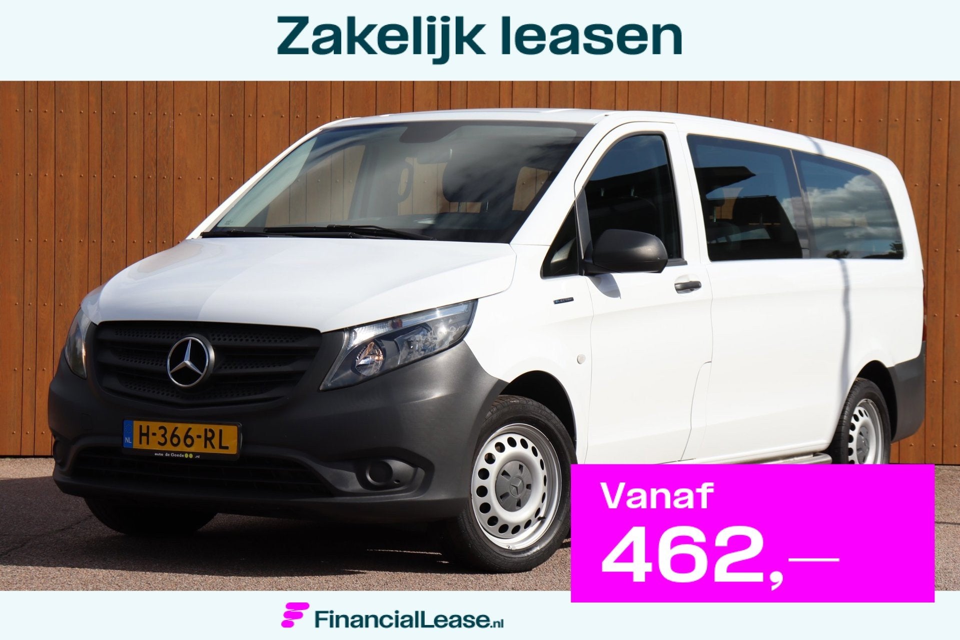 Mercedes-Benz EVito Tourer PRO L3 9-persoons 39.857,-incl.bt, Gebruikt, 116 pk, Wit, Origineel Nederlands