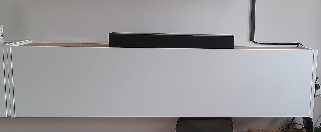Witte hangkast, Huis en Inrichting, Kasten | Wandmeubels, Ophalen, Met klep(pen), Eikenhout, Nieuw