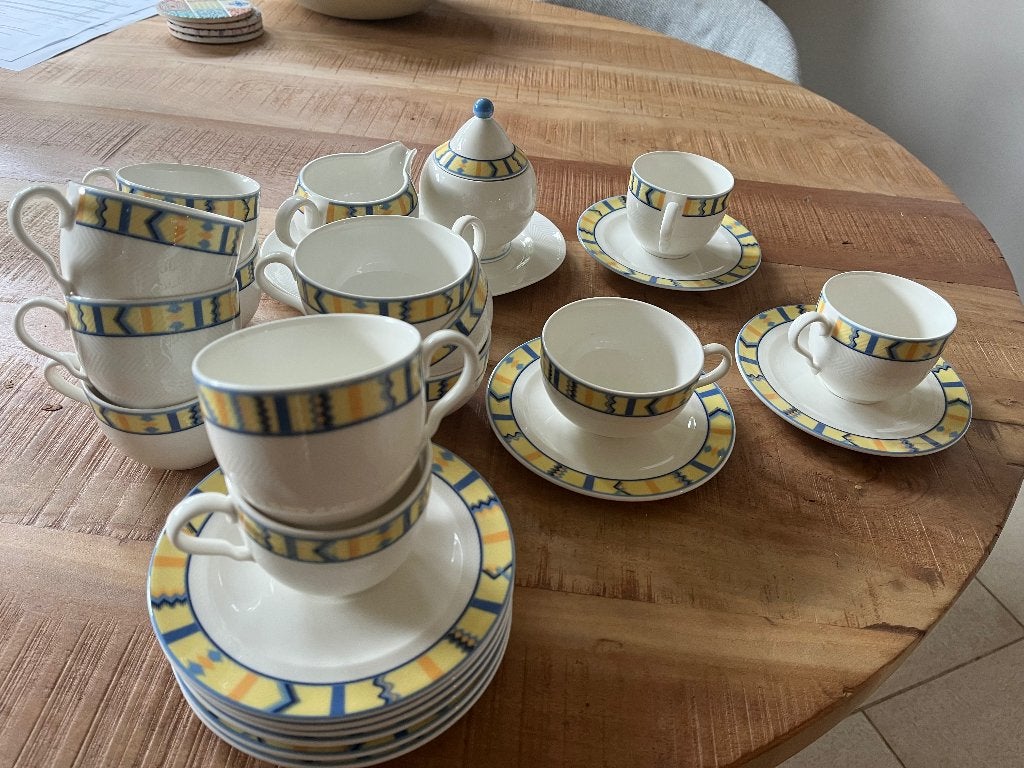 Koffie en thee servies Villeroy & Boch Bali Look, Ophalen, Zo goed als nieuw, Overige stijlen, Kop(pen) en/of Schotel(s)