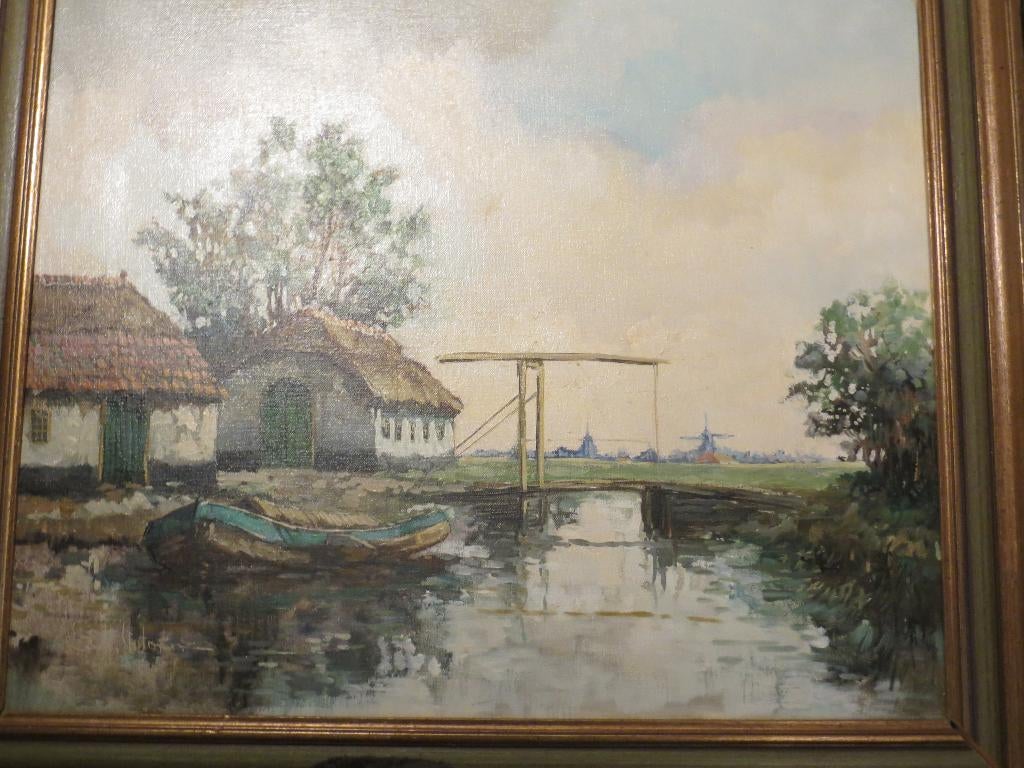 BH SLOTMAN, Pseud. Van der Put, Mooi Waterlandschap, Antiek en Kunst, Ophalen of Verzenden