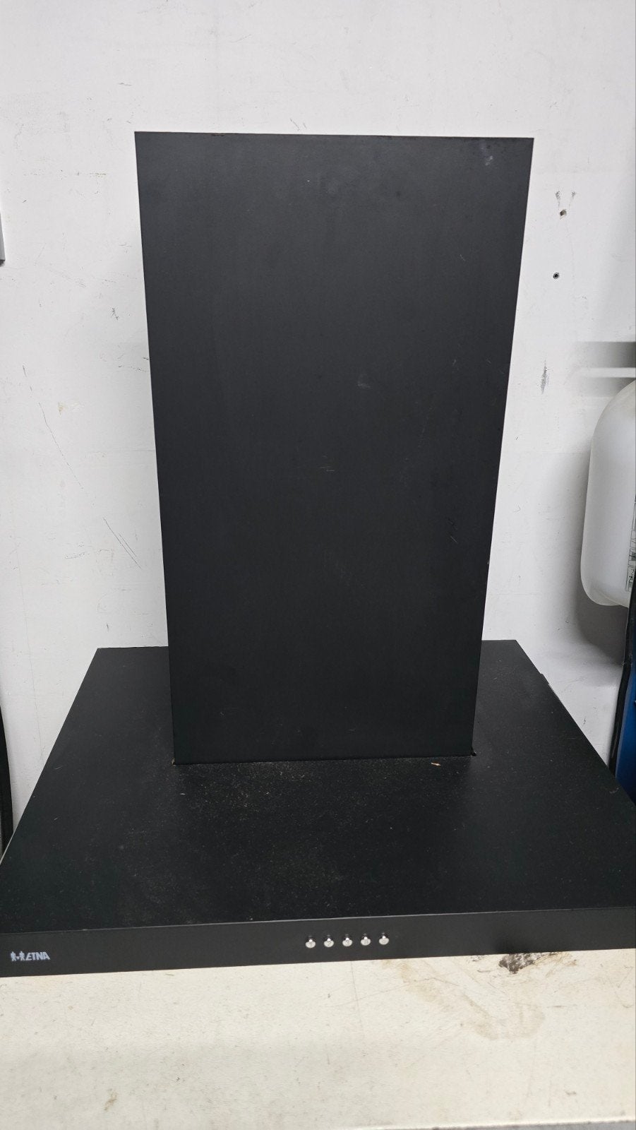 Etna AB660ZT Afzuigkap - Zwart, 60cm breed, Witgoed en Apparatuur, Afzuigkappen, Ophalen, Gebruikt, Wandschouwkap, Vrijstaand