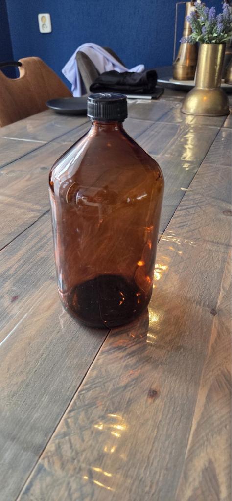 Apothekersfles bruin, Ophalen