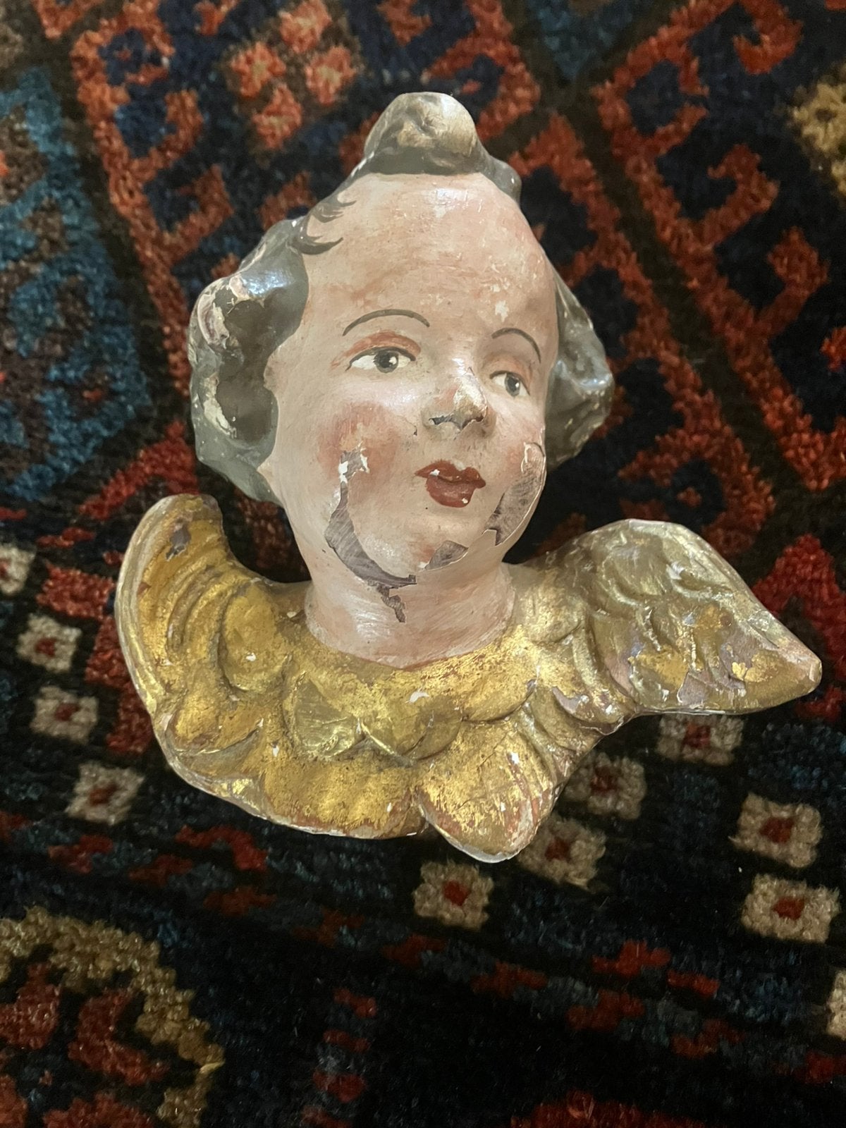 Houten cupido, Antiek en Kunst, Kunst | Beelden en Houtsnijwerken, Ophalen of Verzenden