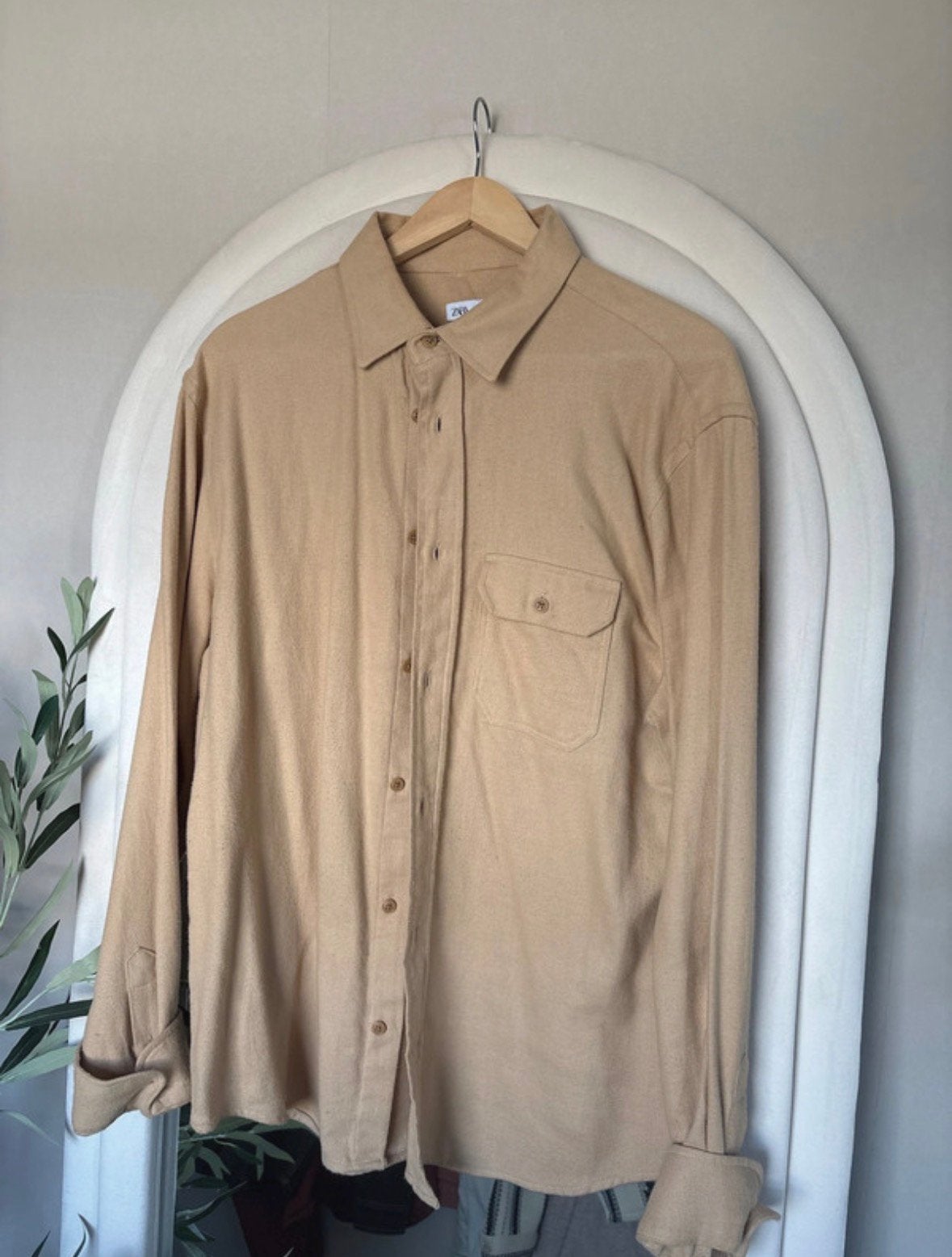 Zara overhemd heren maat L, Kleding | Heren, Ophalen of Verzenden, Gedragen, Bruin