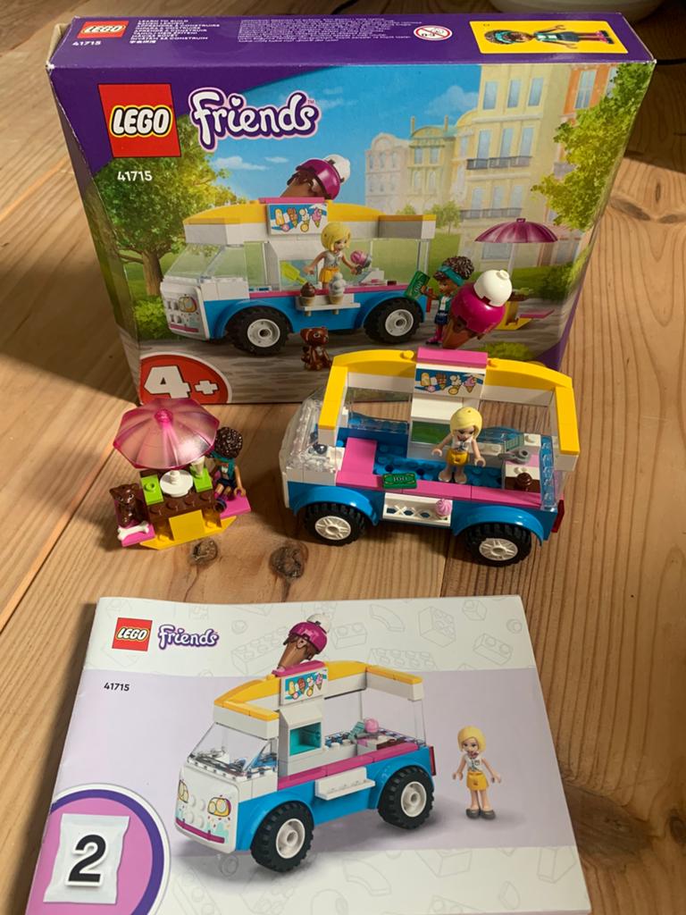 Lego friends 41715 Ijswagen, Ophalen of Verzenden, Zo goed als nieuw