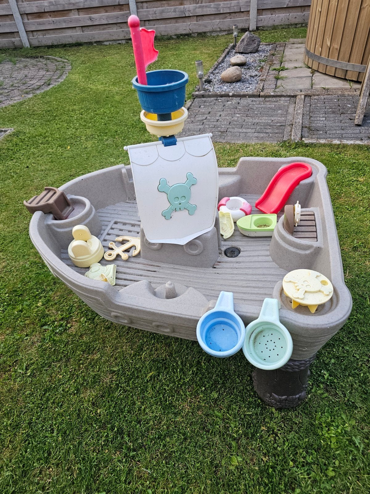 Piratenboot Zand- en Watertafel met Accessoires, Ophalen, Gebruikt