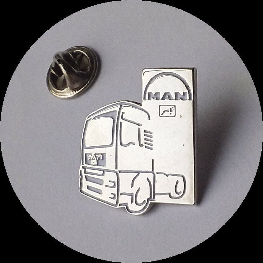 MAN truck pin, chroom, Verzamelen, Speldjes, Pins en Buttons, Ophalen of Verzenden, Zo goed als nieuw, Transport, Speldje of Pin