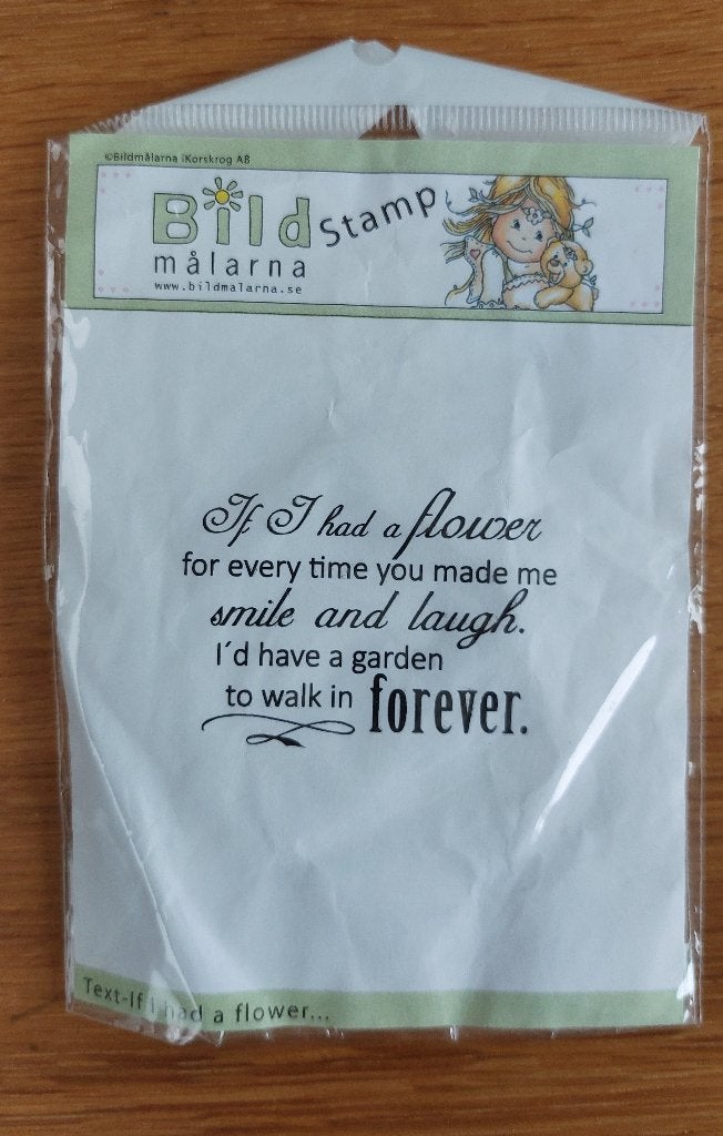 Bildmalarna tekst stempel, Ophalen of Verzenden, Zo goed als nieuw, EZ-mounted stempel