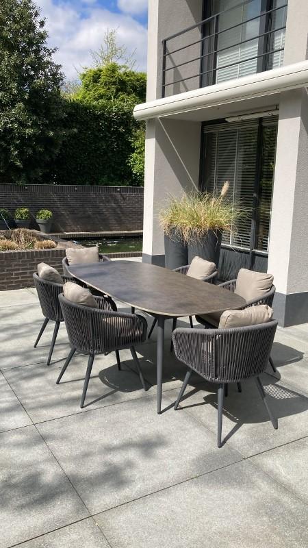 Trendy tuinsets uit voorraad wit of zwart, Ophalen of Verzenden, Nieuw