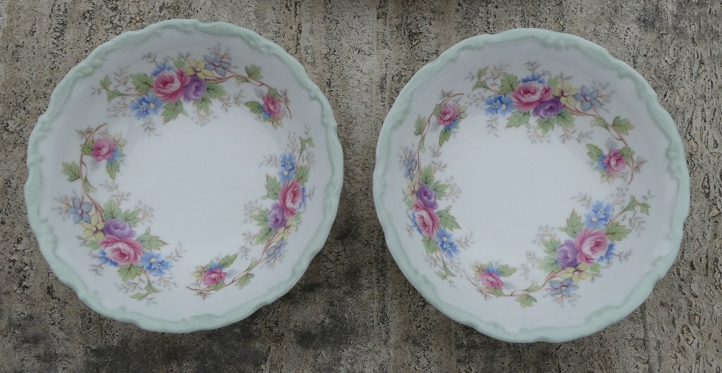 Royal Albert Colleen Gebakstel + 2 Bonbon schaaltjes, Antiek en Kunst, Ophalen of Verzenden