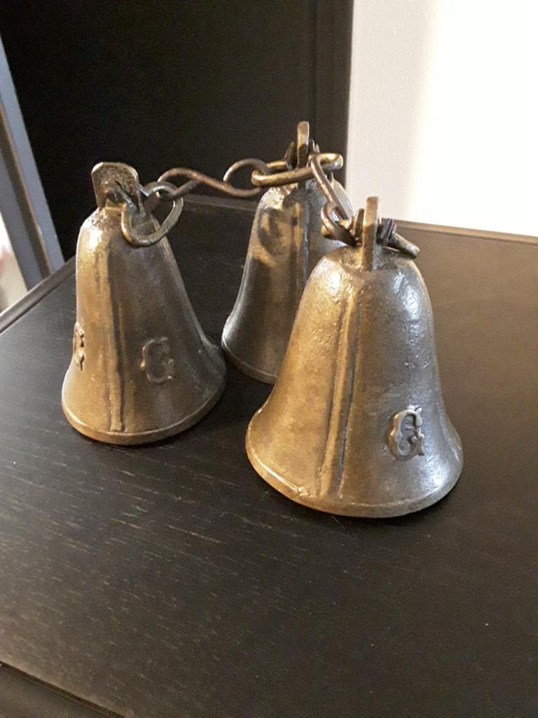 3 bellen brons of koper..?, Antiek en Kunst, Antiek | Koper en Brons, Ophalen of Verzenden