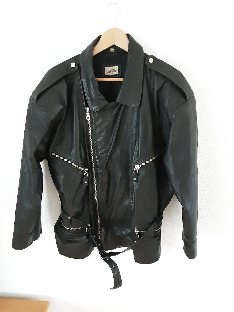 leren dames jas, kleur zwart, Ophalen of Verzenden, Gedragen, Maat 46/48 (XL) of groter, Zwart