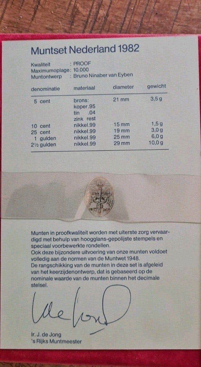 Muntset Nederland 1982 PROOF, Postzegels en Munten, Ophalen of Verzenden, Koningin Beatrix, Overige waardes