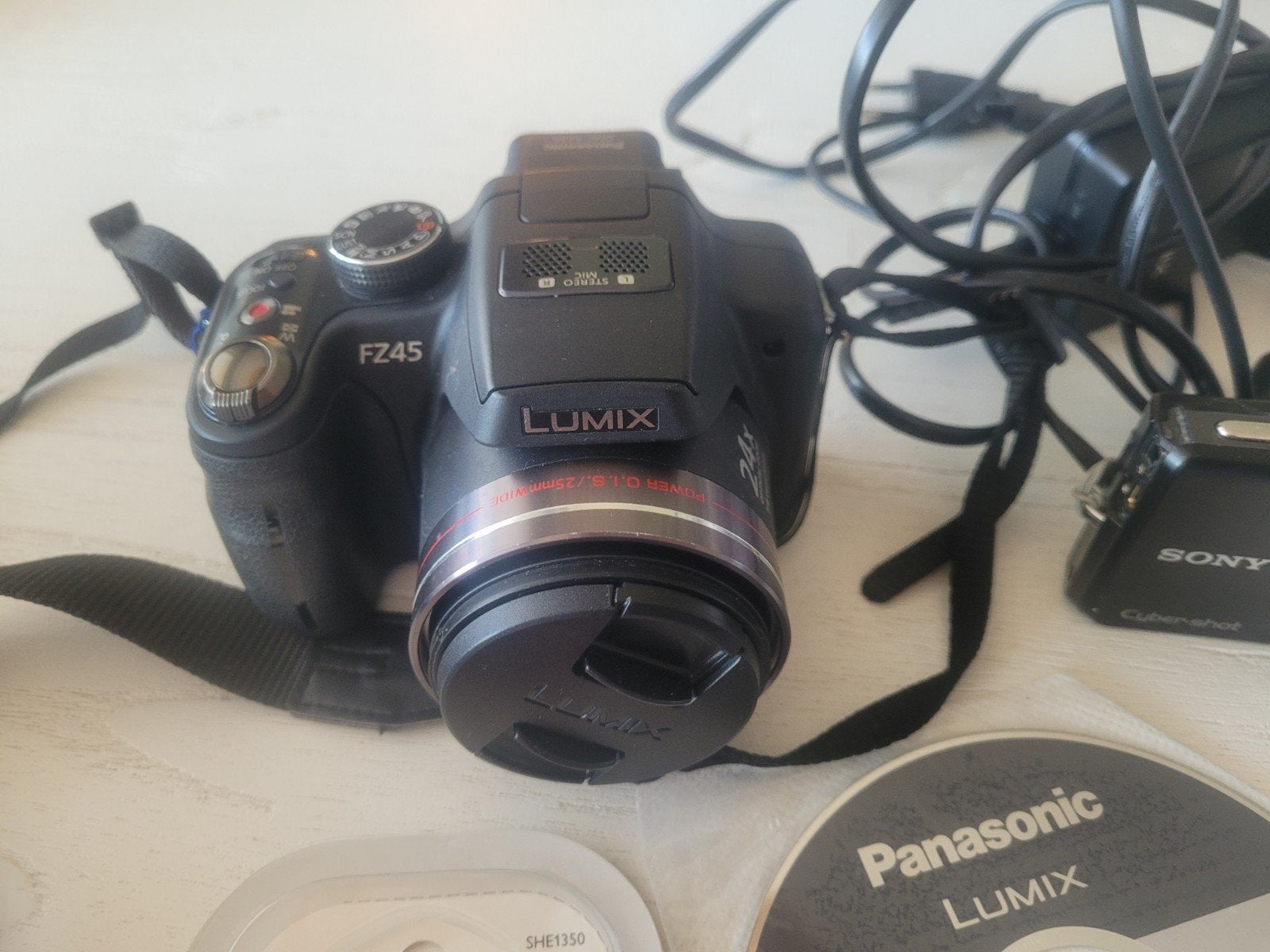 Panasonic Lumix FZ45 Bridgecamera met accessoires, Audio, Tv en Foto, Fotocamera's Digitaal, Ingebouwde flitser, Gebruikt, Panasonic
