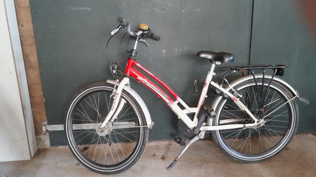 Sparta damesfiets - Rood/Wit - Gebruikt, Ophalen, Sparta, Gebruikt, Velgrem