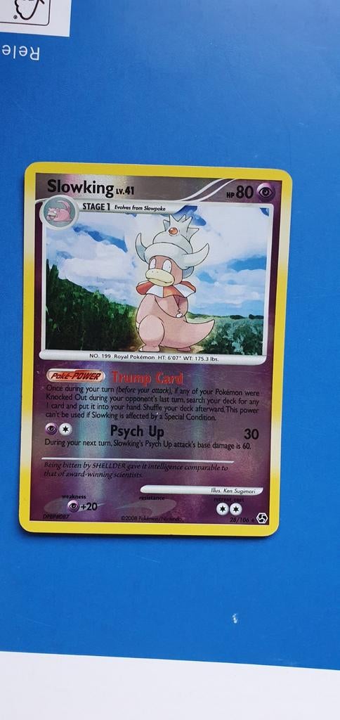 Slowking 28/106 reverse holo pokemon kaart, Ophalen of Verzenden, Zo goed als nieuw