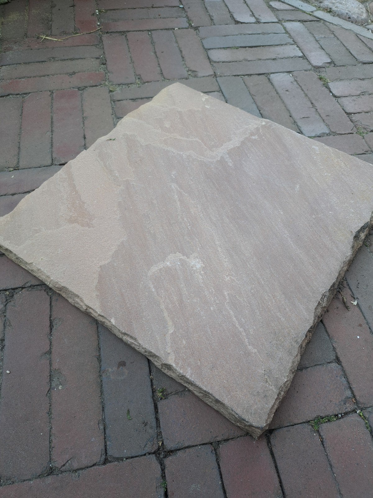Geel zandsteen (natuursteen flagstone) handgekapt, Tuin en Terras, Tegels en Klinkers, Ophalen, Natuursteen, Overige typen