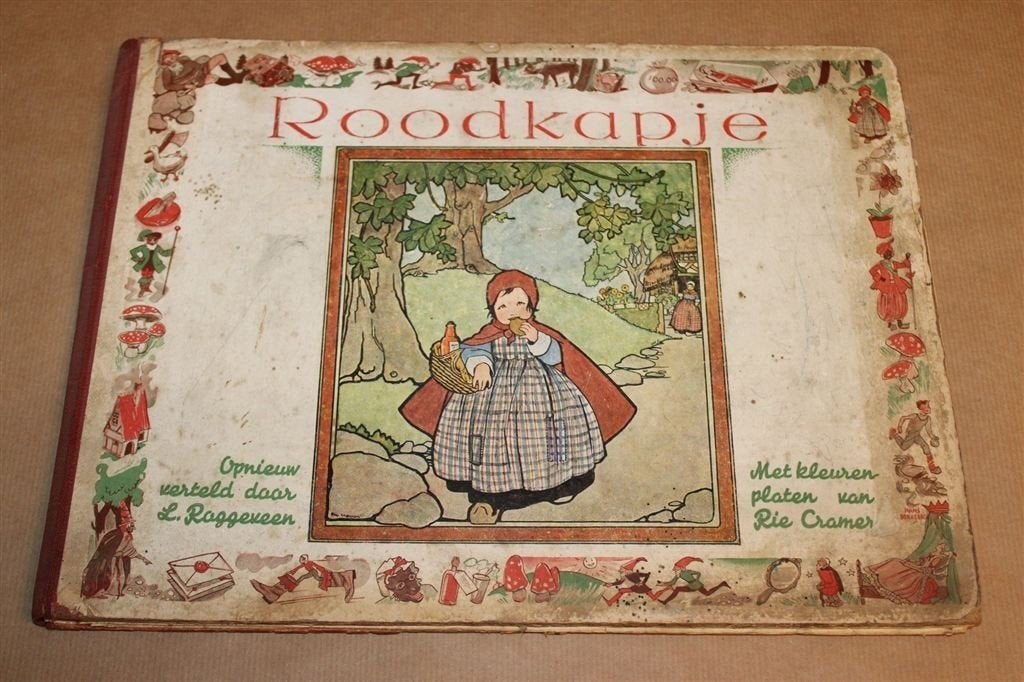 Roodkapje — Vintage Prentenboek, Platen Rie Cramer 1937, Ophalen of Verzenden, Gelezen