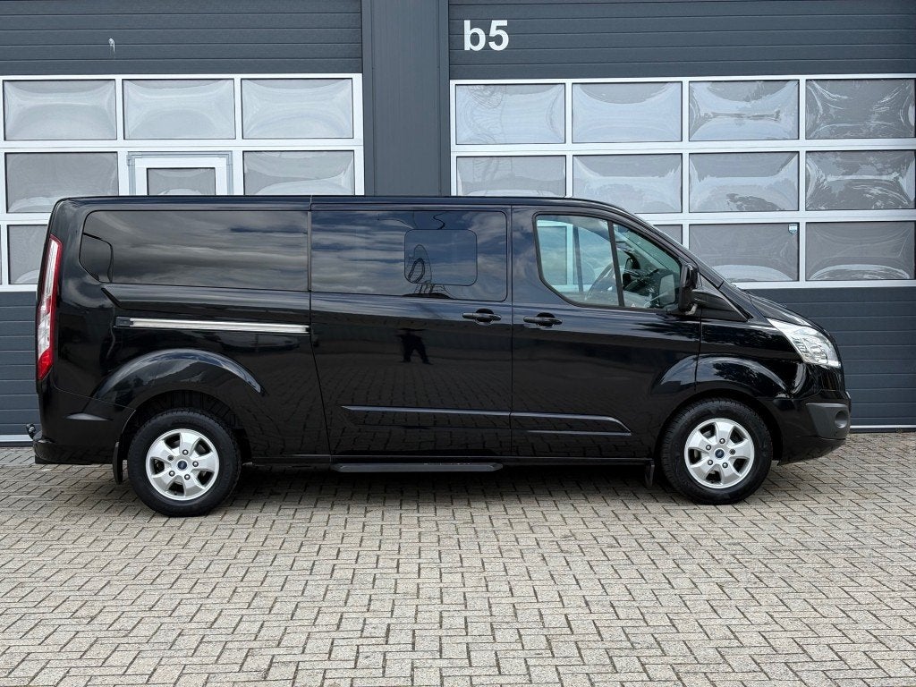 Ford TRANSIT CUSTOM 2.0 TDCI 131PK L2 Automaat / Dubbelcabin, Automaat, Zwart, 14 km/l, Bedrijf
