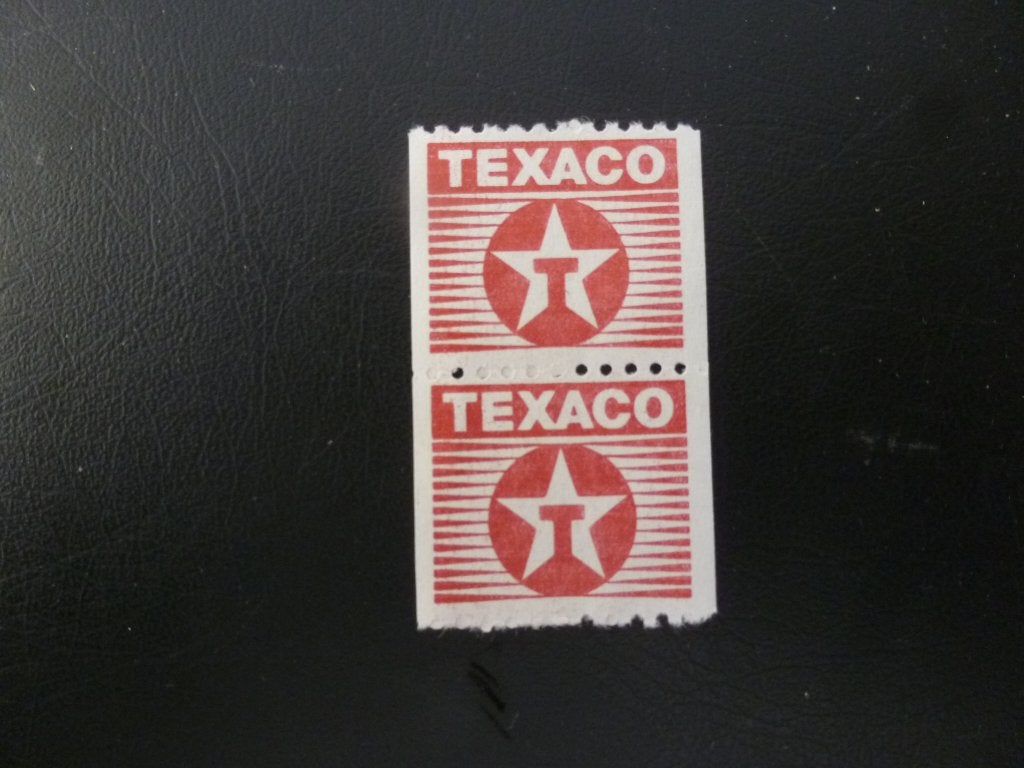 Spaarzegels (oud). pompstation. Texaco., Ophalen of Verzenden, Winkel, Super of Benzinepomp, Zegels, Bonnen of Punten