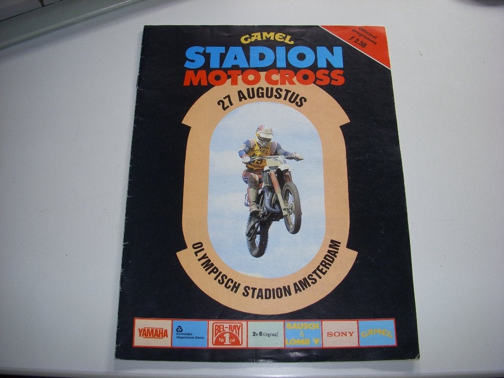Programmaboekje Stadion Motocross Olympisch stadion 1983, Ophalen of Verzenden, Gebruikt, Overige sporten, Boek of Tijdschrift