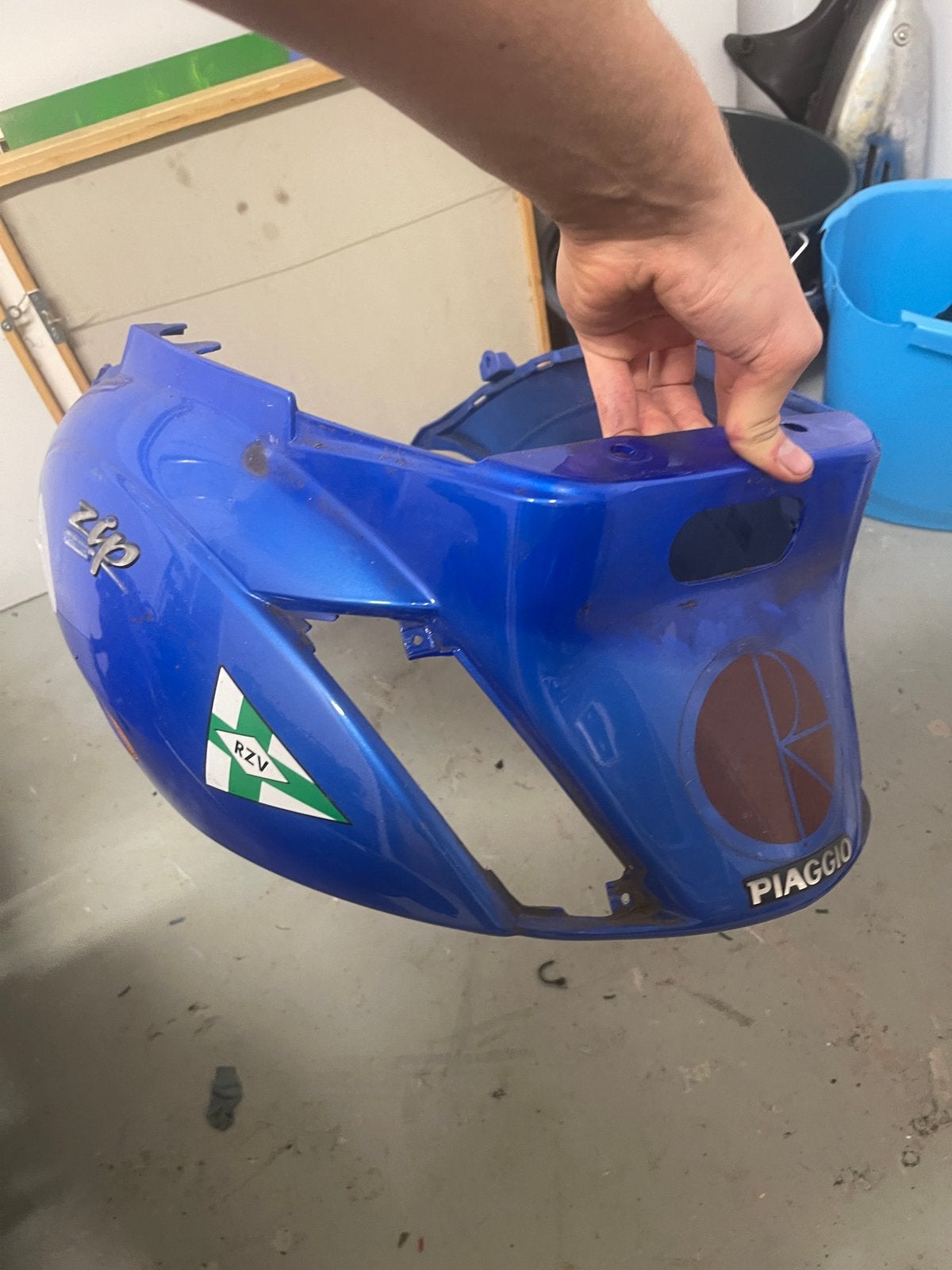 Zip achter kap, Ophalen, Zo goed als nieuw, Kap, Piaggio