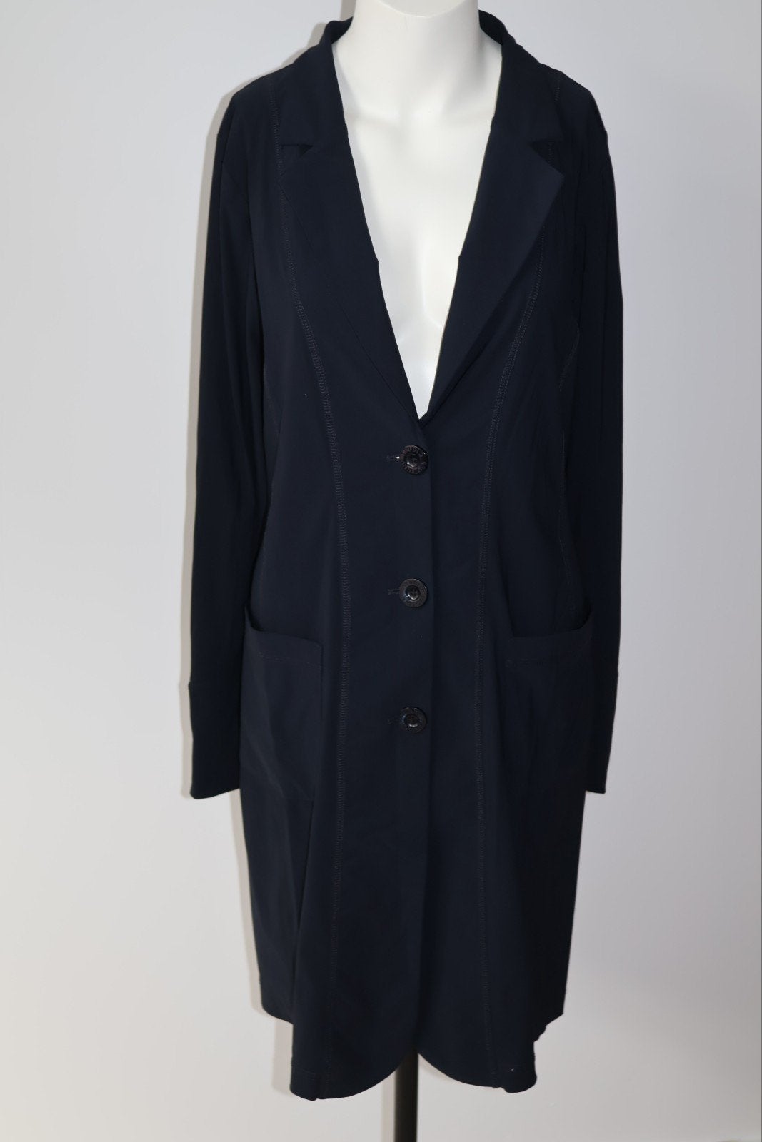 Studio Anneloes travelstof blazer donkerblauw maat 40 / L, Studio Anneloes, Blauw, NL, Ophalen of Verzenden