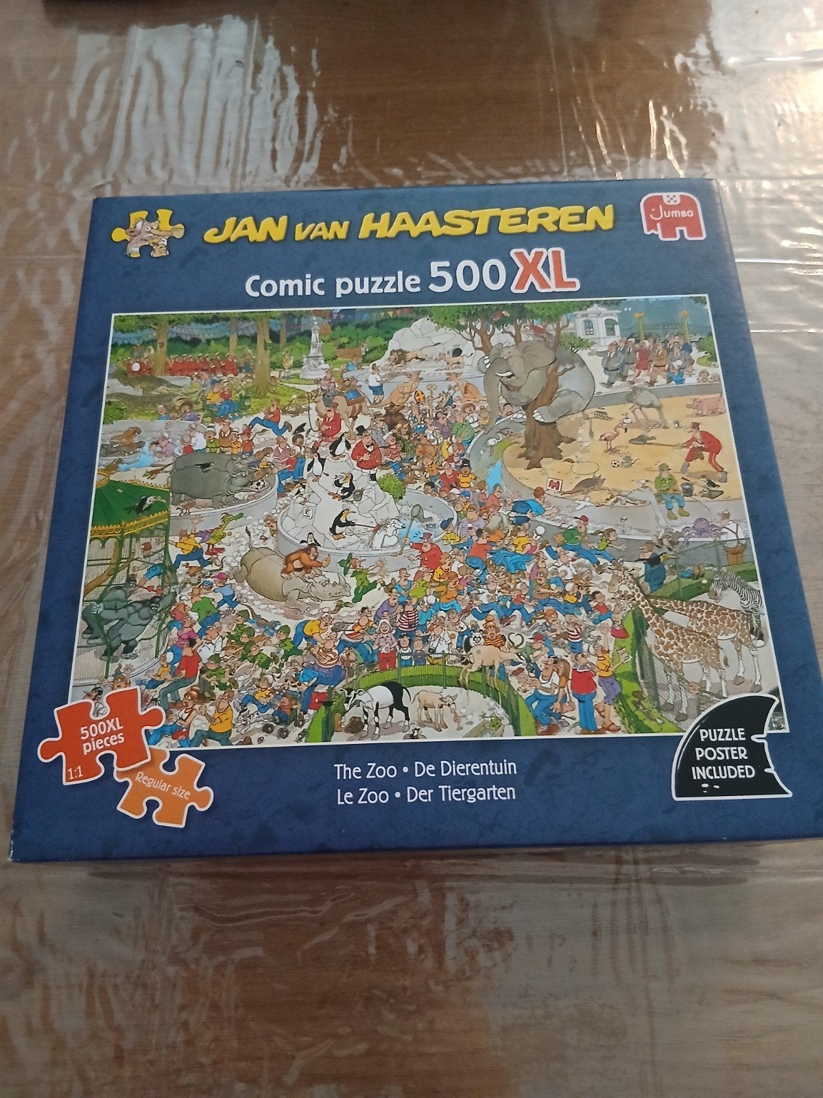 Jan van Haasteren Comic Puzzel 500XL - De Dierentuin, Ophalen of Verzenden, 500 t/m 1500 stukjes, Zo goed als nieuw, Legpuzzel