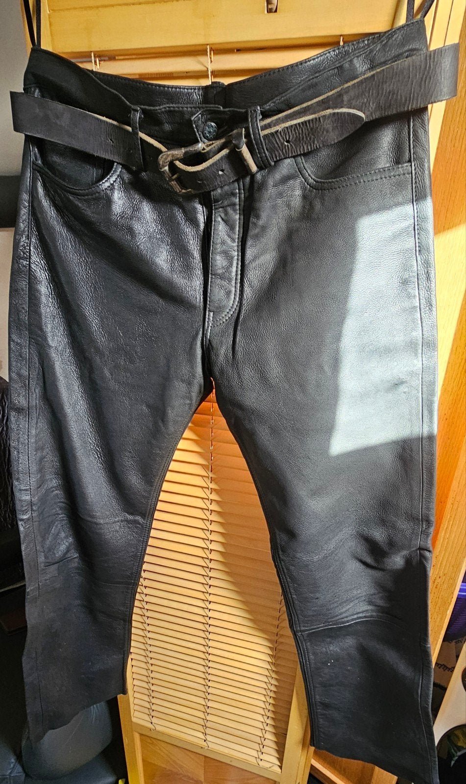 Leren broek maat 36, Motoren, Ophalen of Verzenden, Tweedehands, Dames, Broek | leer